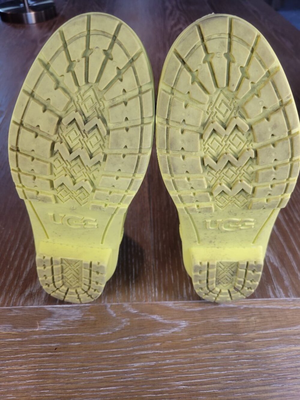 UGG Chevonne Margarita Yellow Waterproof Chelsea Rain Boots Women's Size 8 - Picture 10 of 13